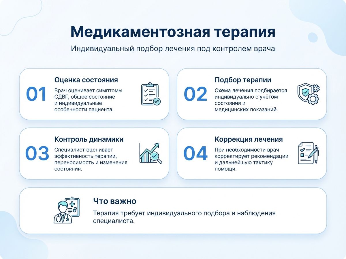 Лечение СДВГ в Апатитах у детей и взрослыхинфографика